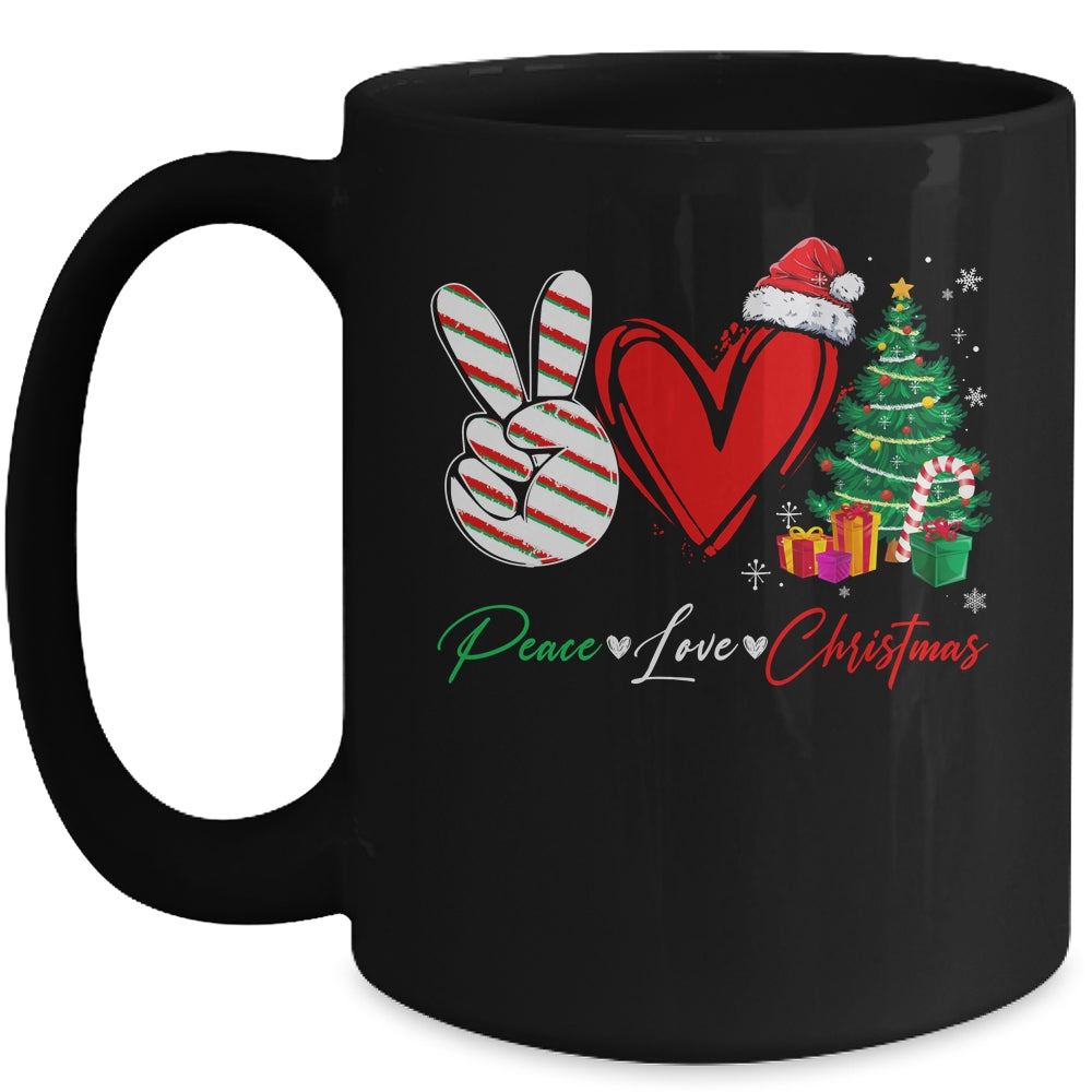 Peace Love Christmas Family Matching Xmas Mug | siriusteestore