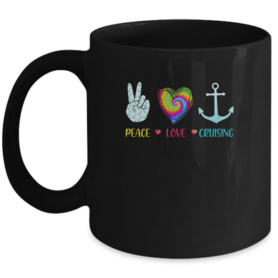 Peace Love Cruising Ship Hippie Floating Ocean Beach Sun Mug | siriusteestore