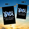 Peace Love Cure Blue Ribbon Diabetes Awareness Flag | siriusteestore