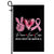 Peace Love Cure Burgundy Ribbon Brain Aneurysm Awareness Flag | siriusteestore