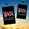 Peace Love Cure Burgundy Ribbon Multiple Myeloma Awareness Flag | siriusteestore
