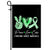 Peace Love Cure Green Ribbon Lymphoma Cancer Awareness Flag | siriusteestore