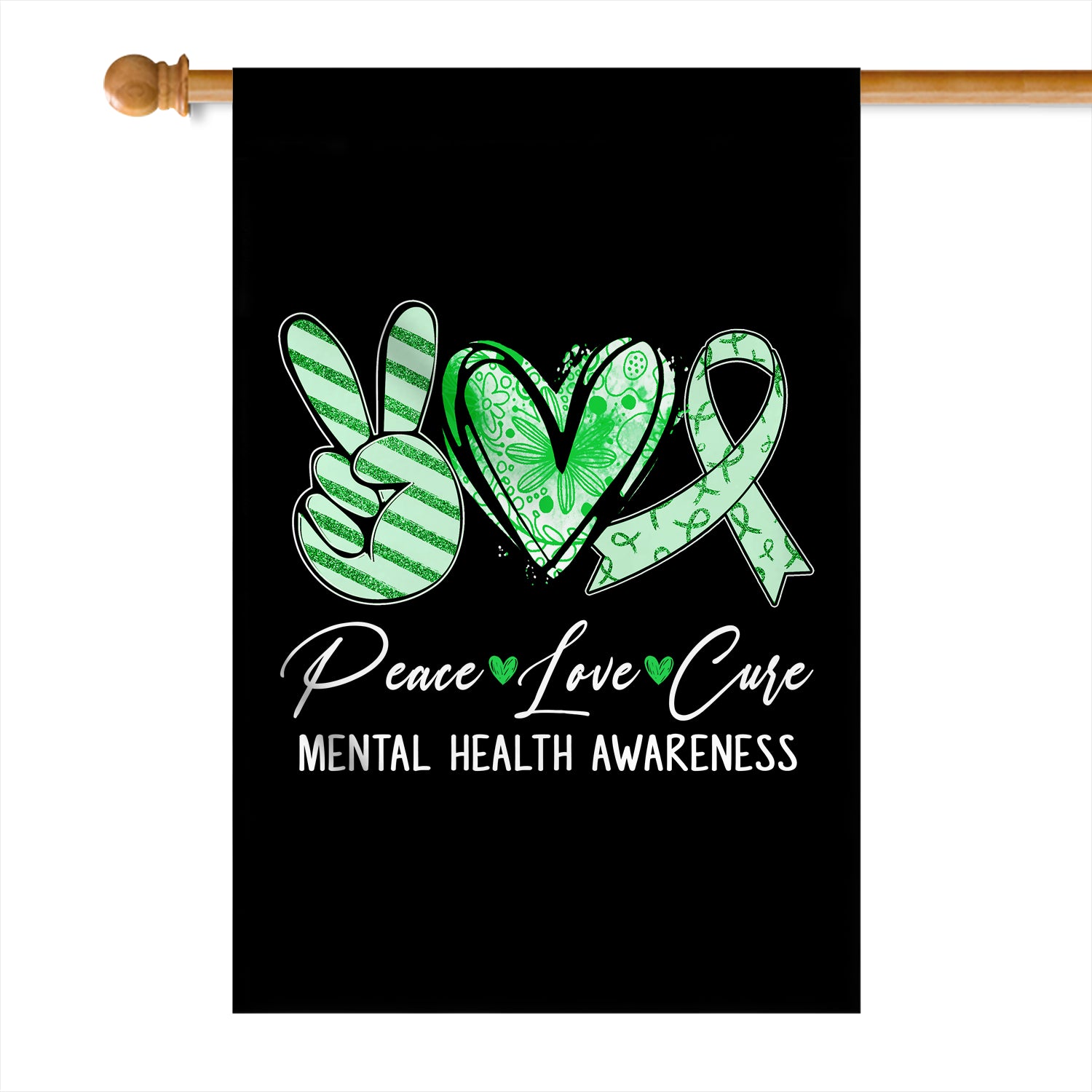 Green Ribbon Merchandise, Mental Health Ribbon