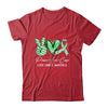 Peace Love Cure Green Ribbon liver Cancer Awareness Shirt & Hoodie | siriusteestore
