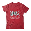 Peace Love Cure Grey Ribbon Brain Cancer Awareness Shirt & Hoodie | siriusteestore