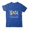 Peace Love Cure Grey Ribbon Brain Cancer Awareness Shirt & Hoodie | siriusteestore