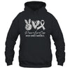 Peace Love Cure Grey Ribbon Brain Cancer Awareness Shirt & Hoodie | siriusteestore