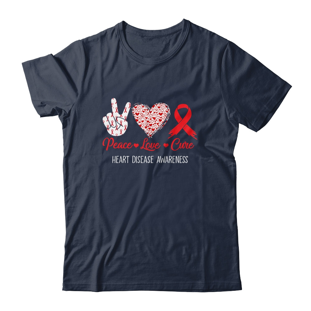 Peace Love Cure Heart Disease Awareness Men Women Kids CHD Shirt & Hoodie | siriusteestore