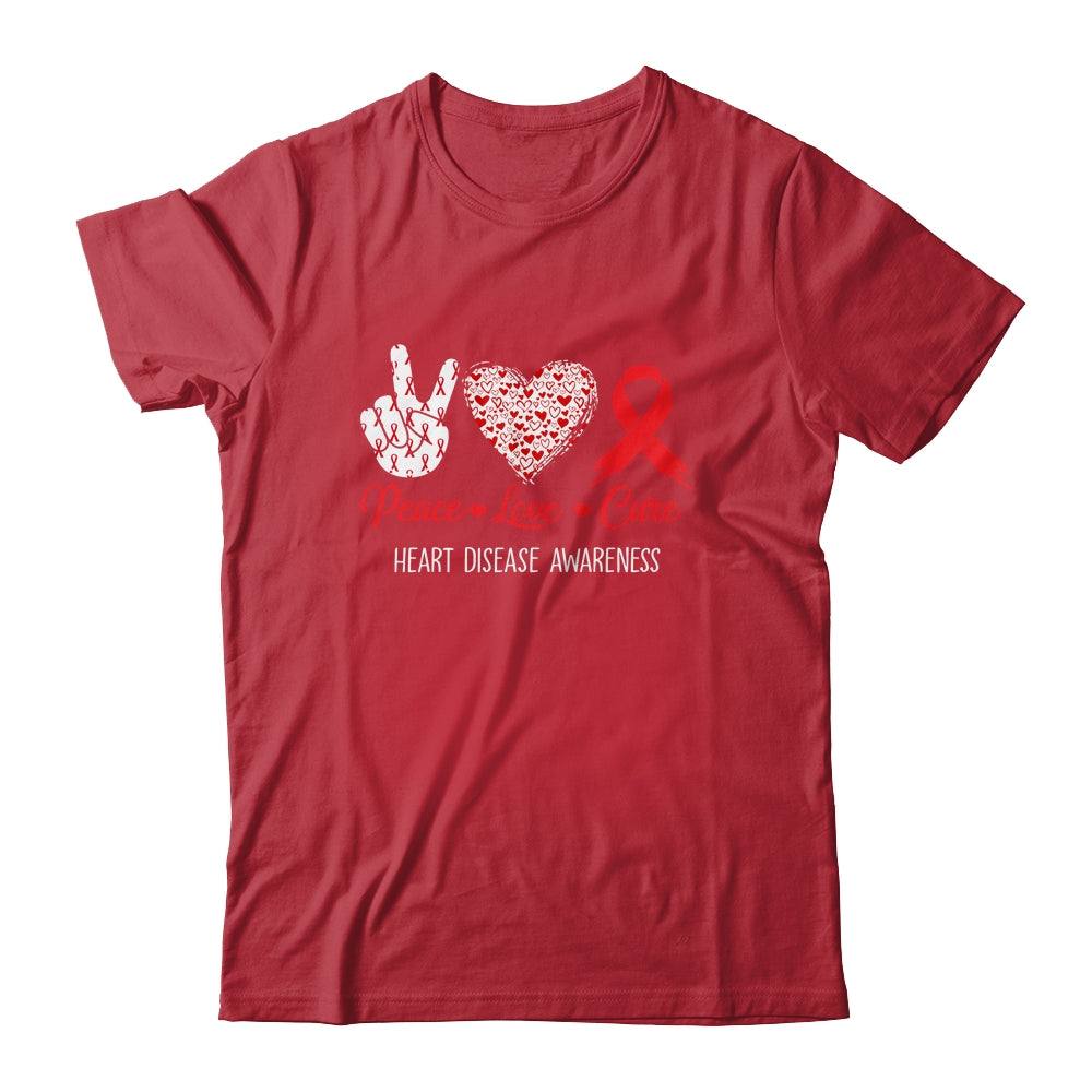 Peace Love Cure Heart Disease Awareness Men Women Kids CHD Shirt & Hoodie | siriusteestore