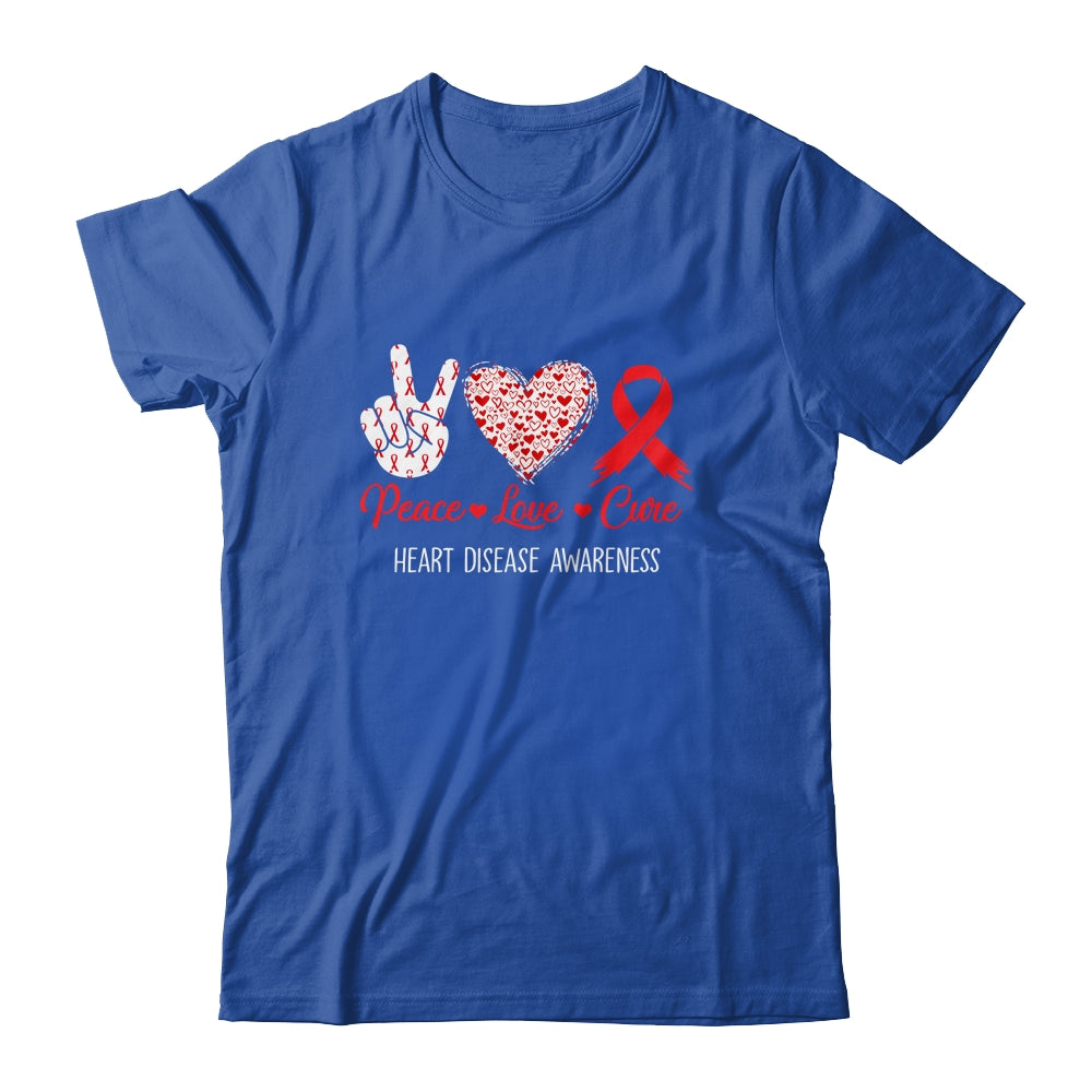 Peace Love Cure Heart Disease Awareness Men Women Kids CHD Shirt & Hoodie | siriusteestore