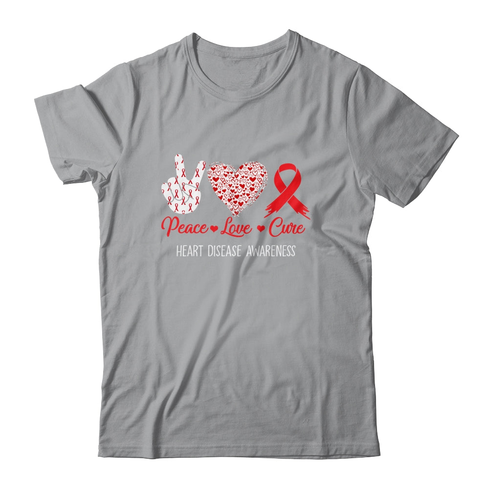 Peace Love Cure Heart Disease Awareness Men Women Kids CHD Shirt & Hoodie | siriusteestore