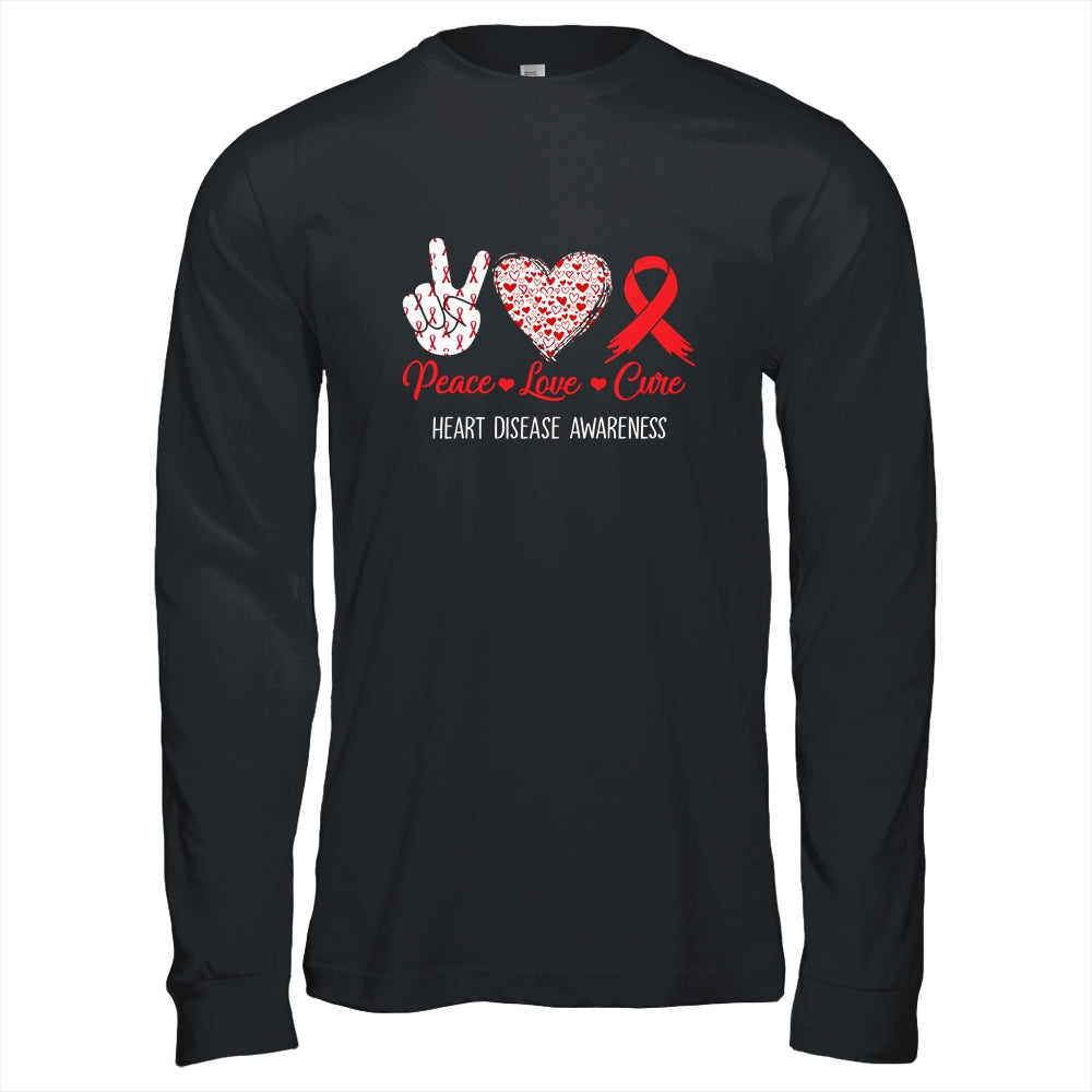 Peace Love Cure Heart Disease Awareness Men Women Kids CHD Shirt & Hoodie | siriusteestore