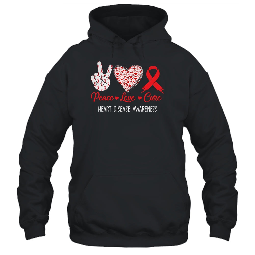 Peace Love Cure Heart Disease Awareness Men Women Kids CHD Shirt & Hoodie | siriusteestore
