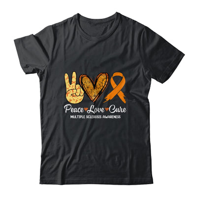 Peace Love Cure Multiple Sclerosis Awareness Supporter March Shirt & Hoodie | siriusteestore