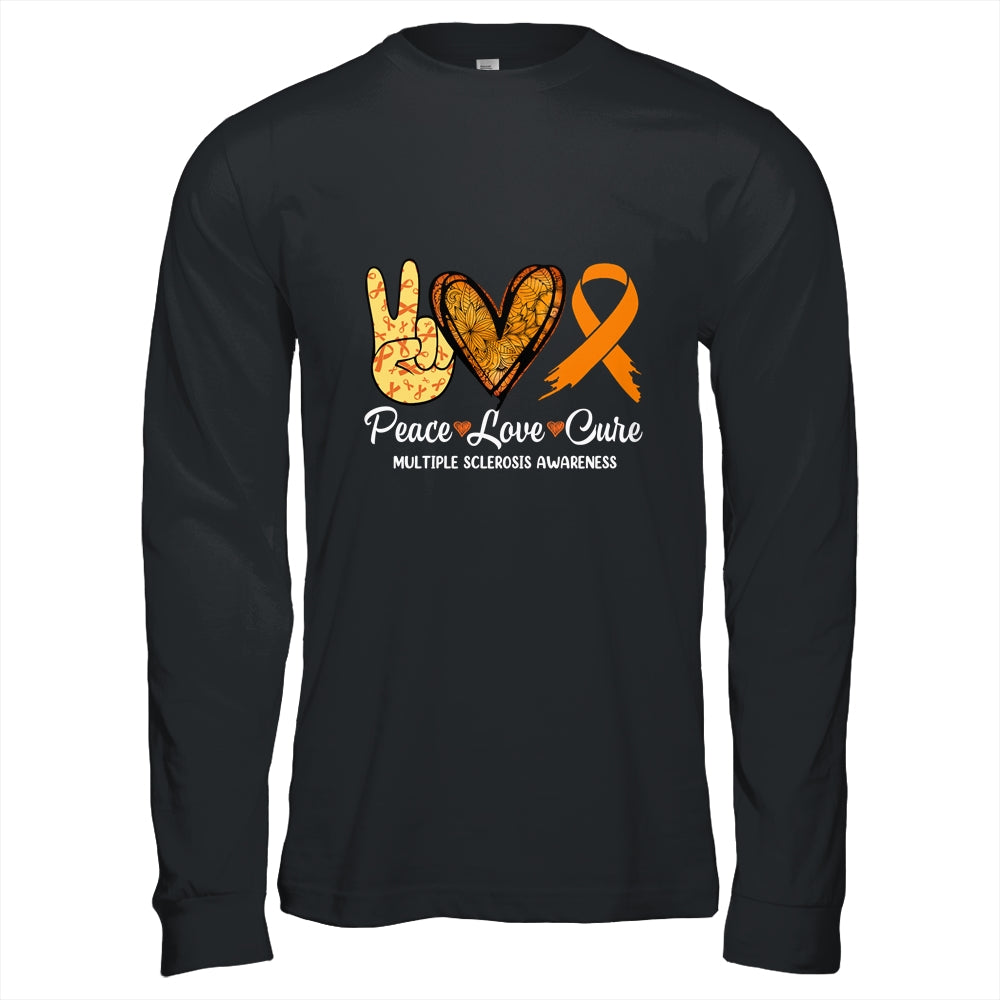 Peace Love Cure Multiple Sclerosis Awareness Supporter March Shirt & Hoodie | siriusteestore