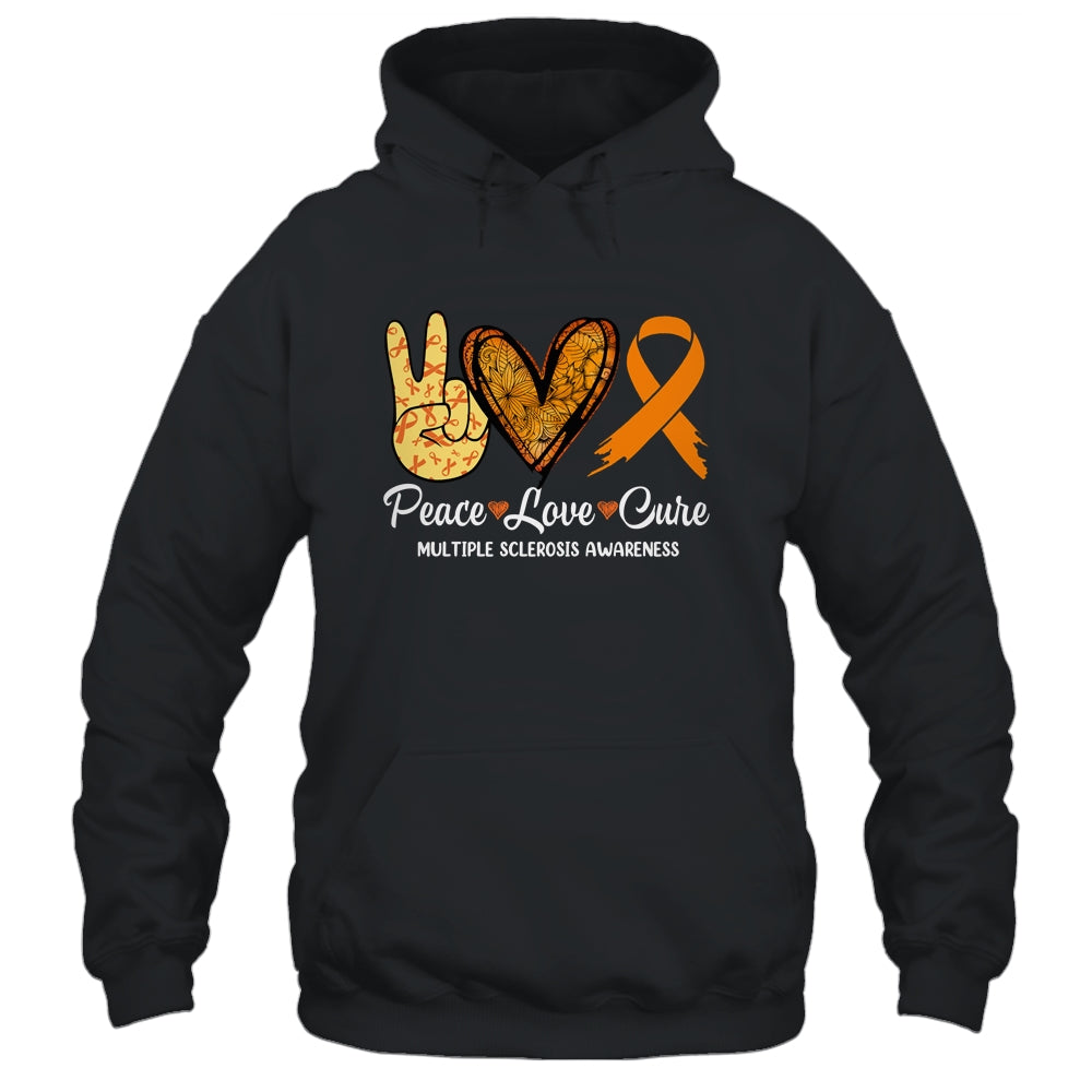Peace Love Cure Multiple Sclerosis Awareness Supporter March Shirt & Hoodie | siriusteestore