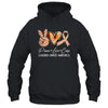 Peace Love Cure Orange Ribbon Leukemia Cancer Awareness Shirt & Hoodie | siriusteestore