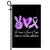 Peace Love Cure Purple Ribbon Domestic Violence Awareness Flag | siriusteestore