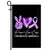 Peace Love Cure Purple Ribbon Fibromyalgia Awareness Flag | siriusteestore