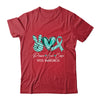Peace Love Cure Teal Ribbon PCOS Awareness Shirt & Hoodie | siriusteestore