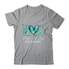 Peace Love Cure Teal Ribbon PCOS Awareness Shirt & Hoodie | siriusteestore