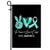 Peace Love Cure Teal Ribbon PCOS Awareness Flag | siriusteestore
