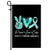 Peace Love Cure Teal Ribbon Tourette Syndrome Awareness Flag | siriusteestore
