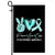 Peace Love Cure Turquoise Ribbon Dysautonomia Awareness Flag | siriusteestore