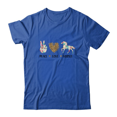 Peace Love Horses Cute Horse Graphic for Women Teen Girls Shirt & Tank Top | siriusteestore