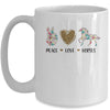 Peace Love Horses Cute Horse Graphic for Women Teen Girls Mug | siriusteestore