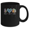 Peace Love Learn Cute Teacher Student First Of School Women Mug | siriusteestore