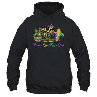 Peace Love Mardi Gras Beads For Women Carnival Parade Shirt & Tank Top | siriusteestore