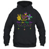 Peace Love Mardi Gras Leopard Heart Mardi Gras Festival Shirt & Tank Top | siriusteestore