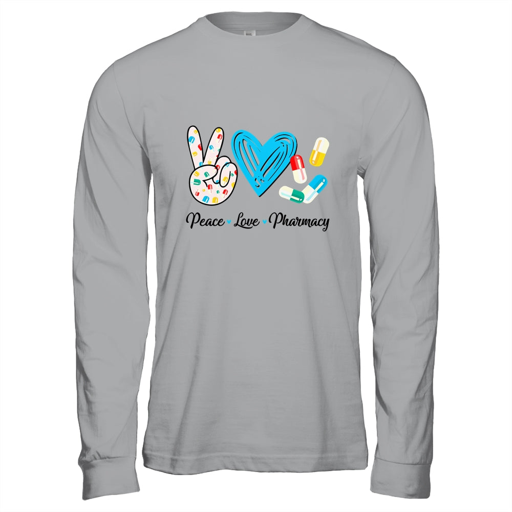 Peace Love Pharmacy Funny Pharmacy Technician Mothers Day Shirt & Hoodie | siriusteestore