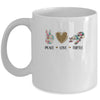 Peace Love Turtles Cute Turtle Graphic for Women Teen Girls Mug | siriusteestore