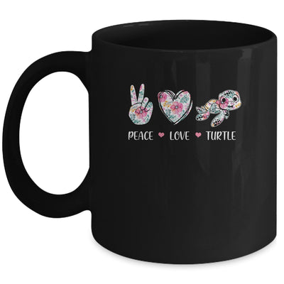 Peace Love Turtles Cute Turtle Lover Women Teen Girls Mug | siriusteestore