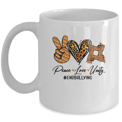 Peace Love Unity Day Orange Kids Anti Bullying Mug | siriusteestore