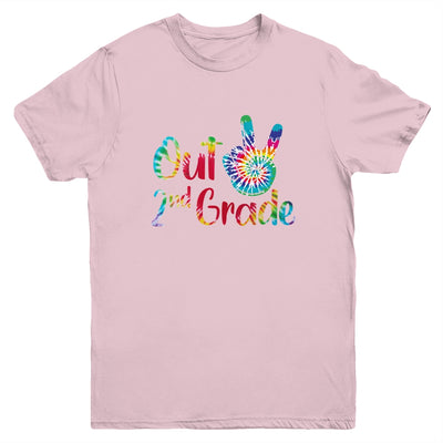 Peace Out 2nd Grade Tie Dye Graduation Class Of 2021 Youth Shirt | siriusteestore