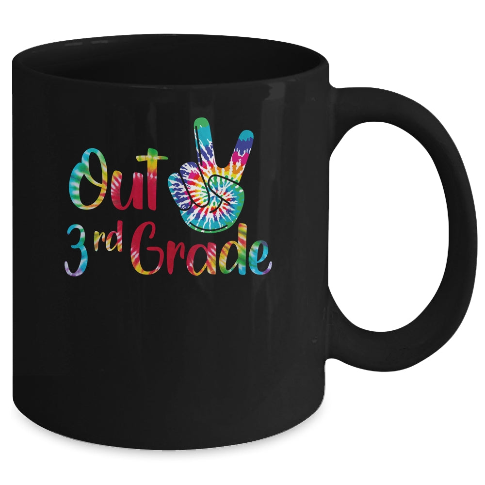 Peace Out 3rd Grade Tie Dye Graduation Class Of 2021 Mug | siriusteestore