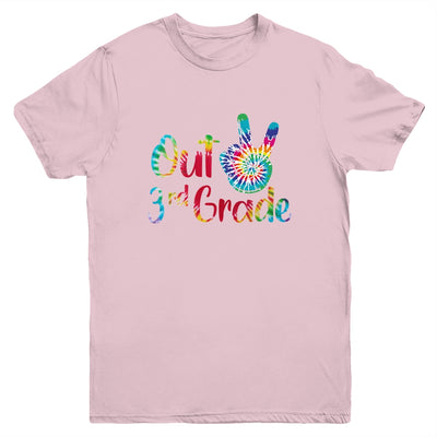 Peace Out 3rd Grade Tie Dye Graduation Class Of 2021 Youth Shirt | siriusteestore