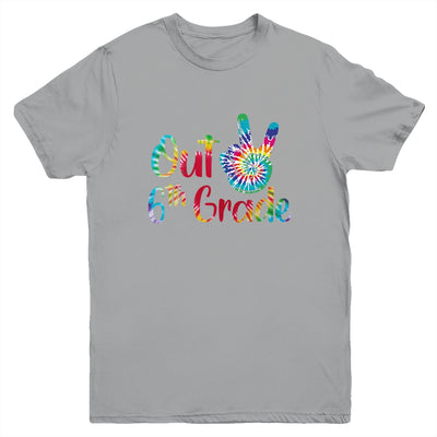 Peace Out 6th Grade Tie Dye Graduation Class Of 2021 Youth Shirt | siriusteestore