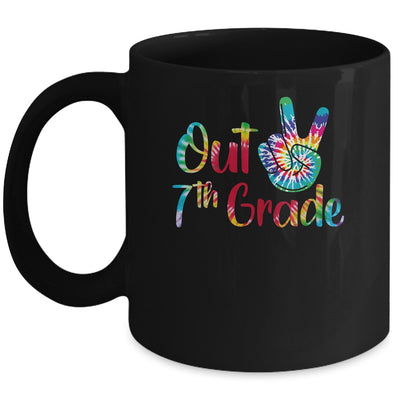 Peace Out 7th Grade Tie Dye Graduation Class Of 2021 Mug | siriusteestore