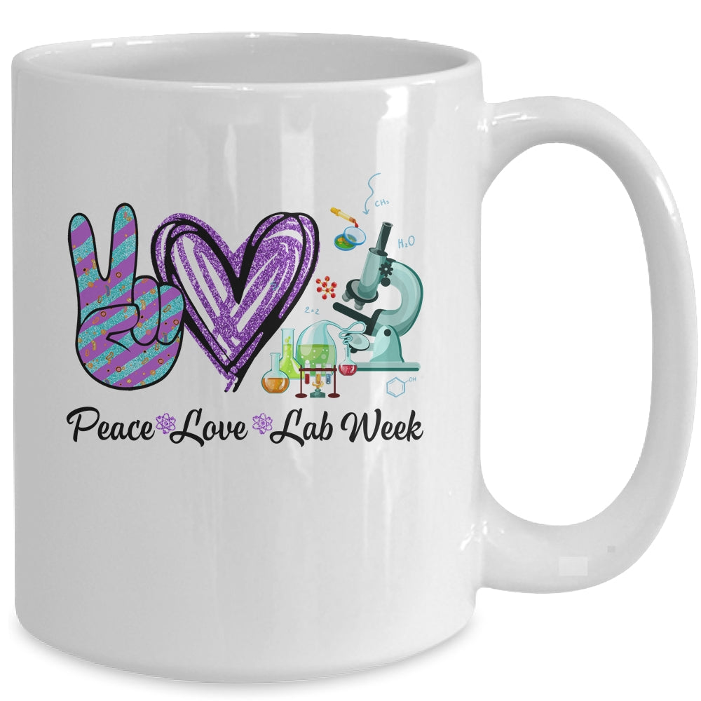 Peach Love Lab Week Laboratory Tech Technologist Mug | siriusteestore