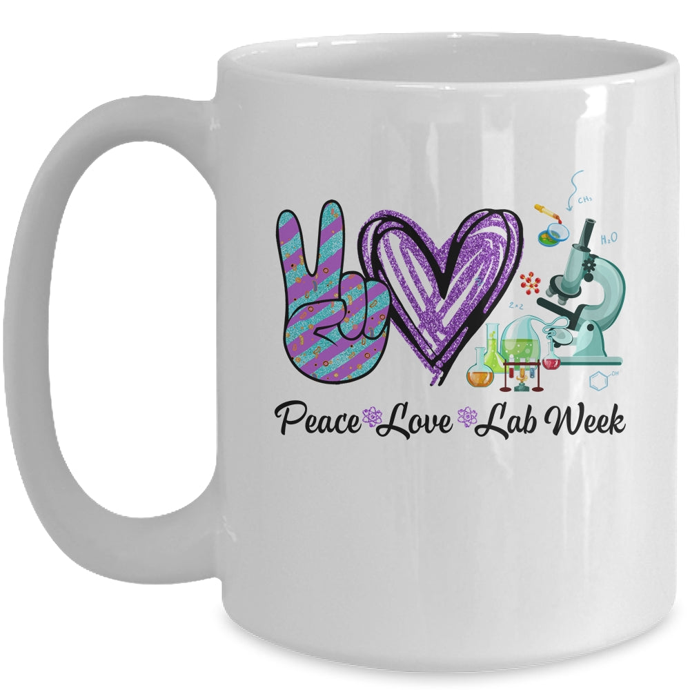 Peach Love Lab Week Laboratory Tech Technologist Mug | siriusteestore