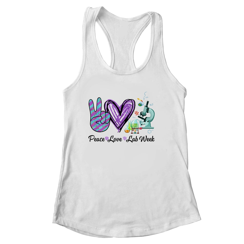 Peach Love Lab Week Laboratory Tech Technologist Shirt & Tank Top | siriusteestore