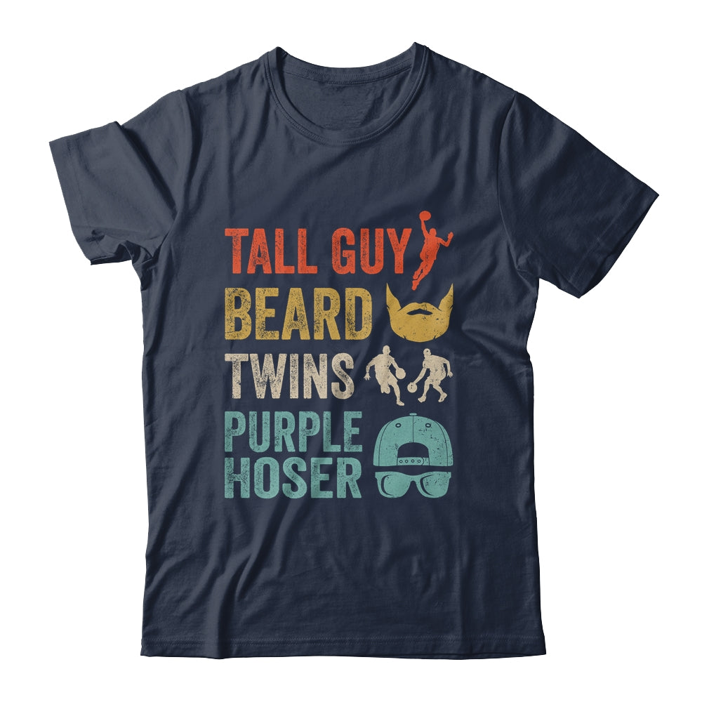 Perfect Dude Tall Guy Beard Twins Purple Hoser Shirt & Hoodie | siriusteestore