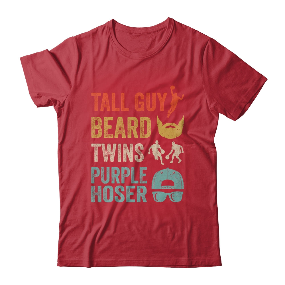 Perfect Dude Tall Guy Beard Twins Purple Hoser Shirt & Hoodie | siriusteestore