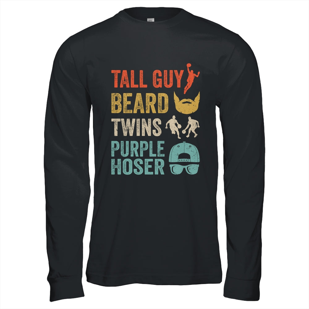 Perfect Dude Tall Guy Beard Twins Purple Hoser Shirt & Hoodie | siriusteestore