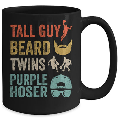 Perfect Dude Tall Guy Beard Twins Purple Hoser Mug | siriusteestore
