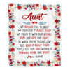 Personalized Aunt Blanket From Niece Nephew We Hugged This Blanket Aunt Birthday Mothers Day Christmas Customized Fleece Throw Blanket | siriusteestore